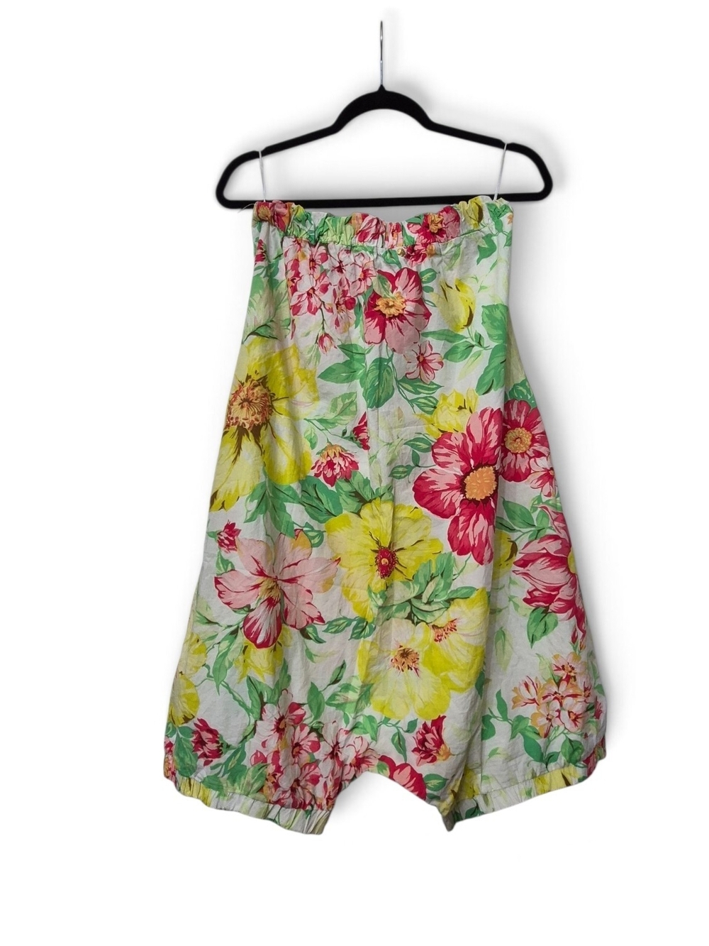 FARM Rio floral strapless romper P- Small
